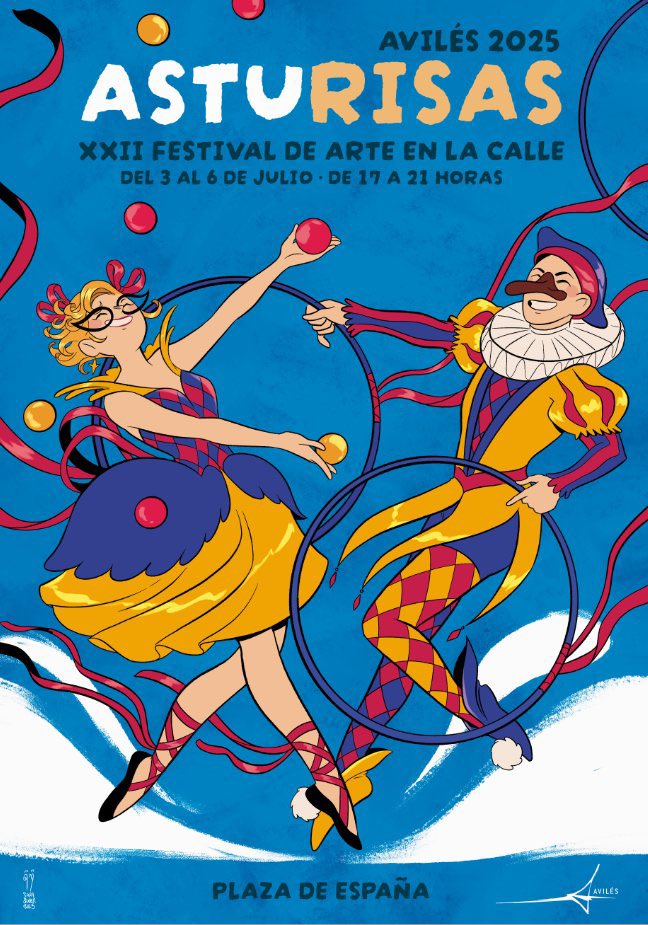 Otro evento de la ciudad se suma al homenaje al 30 aniversario de las Jornadas del Cómic de Avilés, luciendo el cartel de su edición de 2025 con el trazo de un autor de cómic. 

Ahora es el festival ASTURISAS, la autora SARA SOLER (<a href="/Hammer_moon/">Sara Soler🔻 ❤️Red y Blue🩵 ya disponible!</a>) y el resultado es este.

¡Gracias!