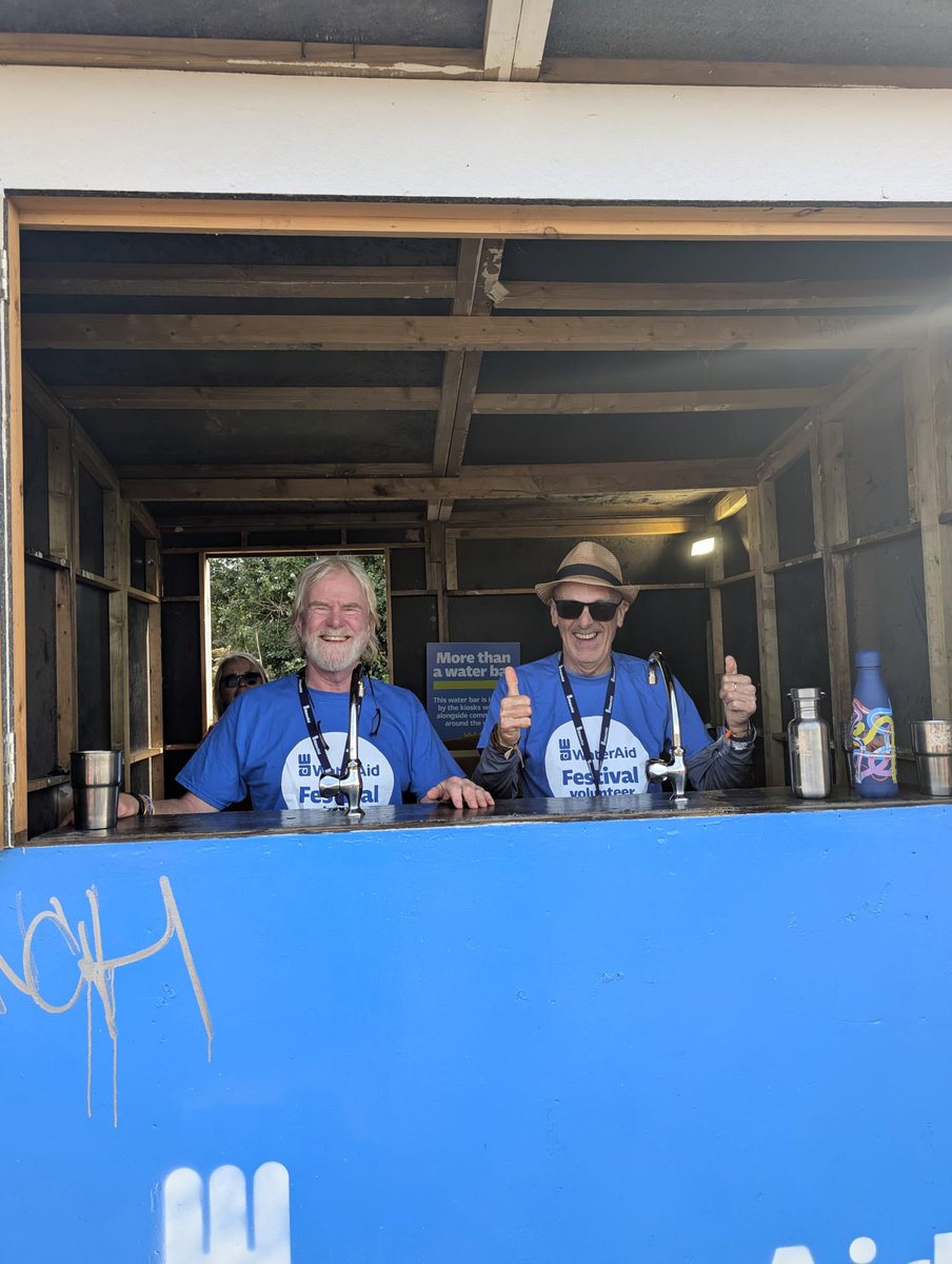 Proud to be volunteering with <a href="/WaterAidUK/">WaterAid UK 💦</a> at #Glastonbury2025 1 in 10 of world’s population still don’t have access to clean water #WaterCantWait #ChangeStartsWithWater