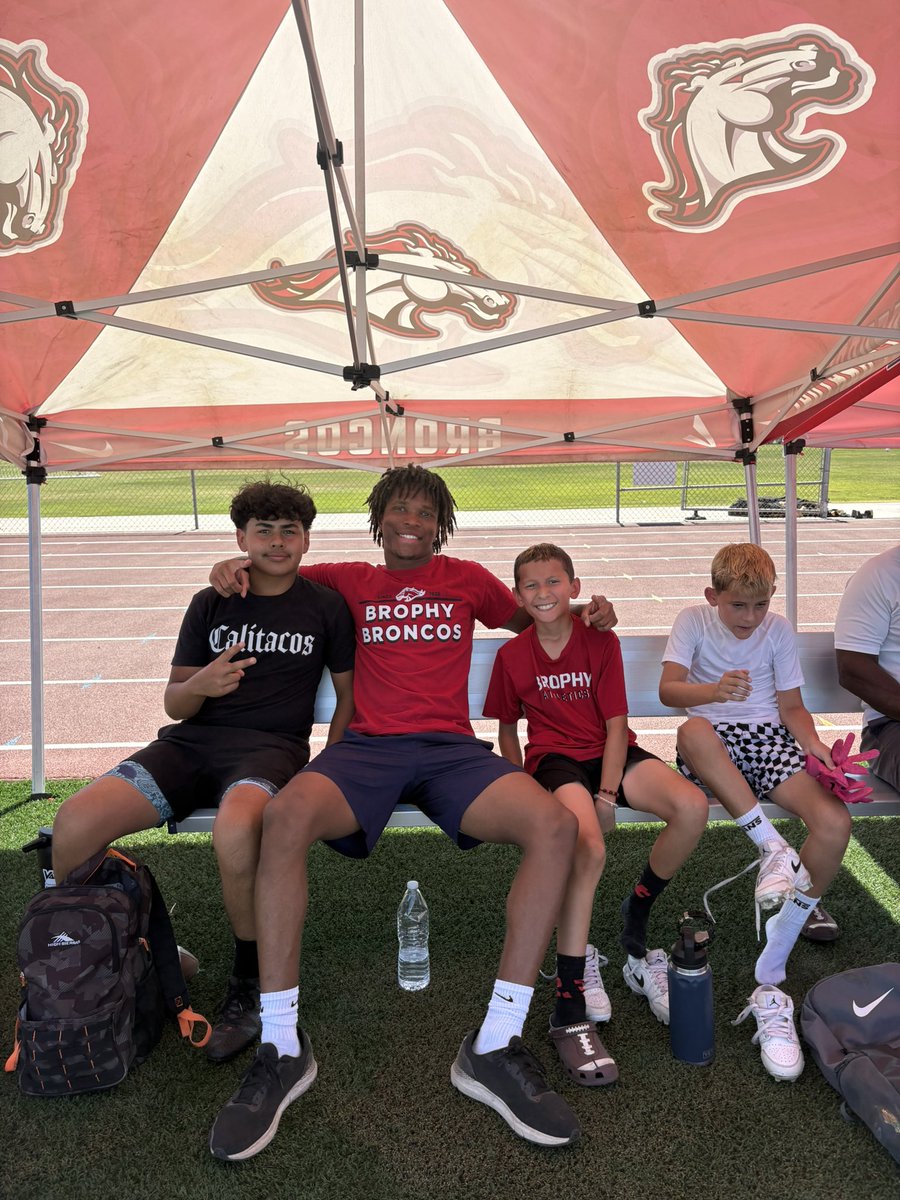 <a href="/FootballBrophy/">Brophy Football</a> Summer Enrichment Camp! #NextGen of ballers❤️💯