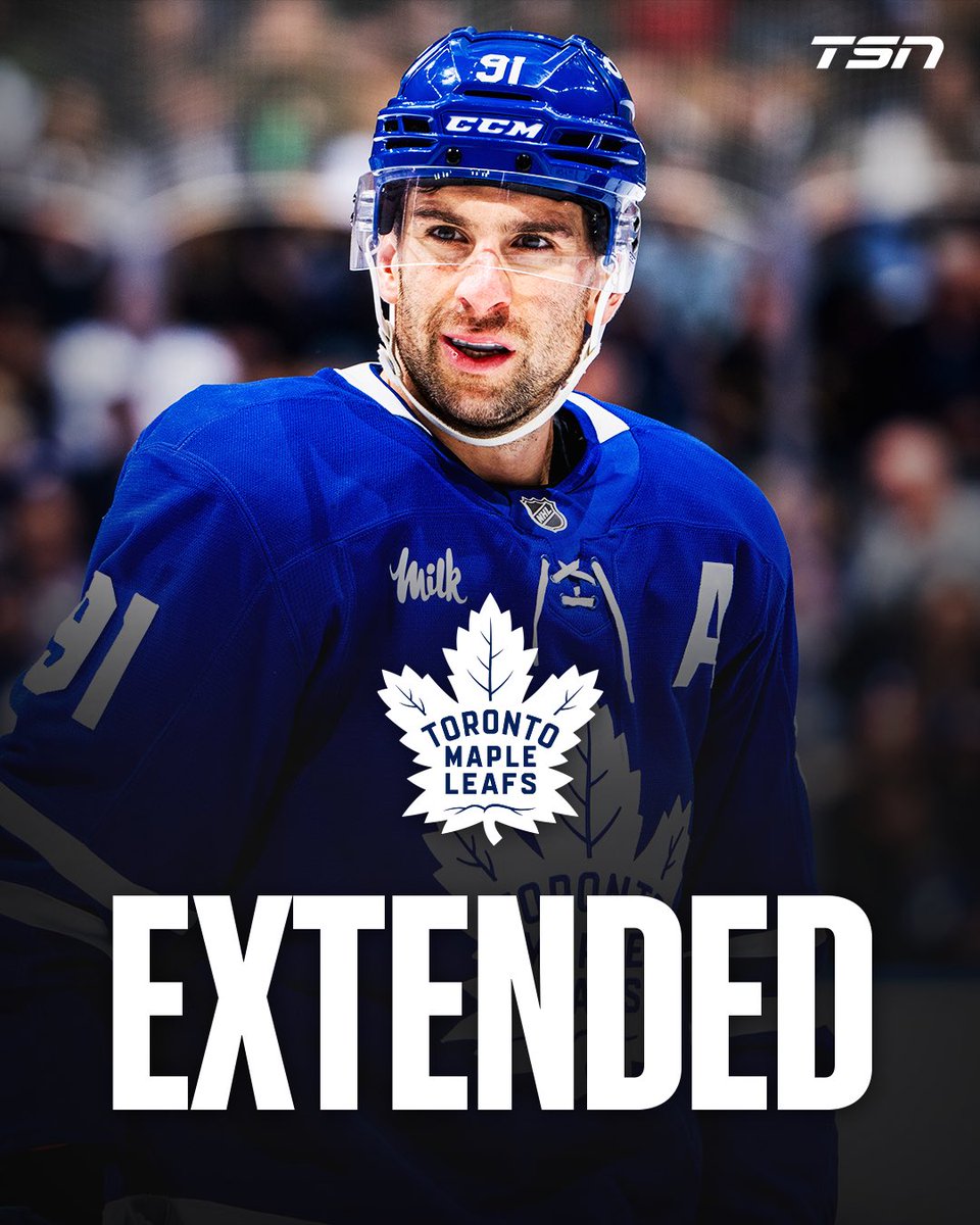 John Tavares has signed a 4-year, 4.38M AAV contract extension with the Toronto Maple Leafs!