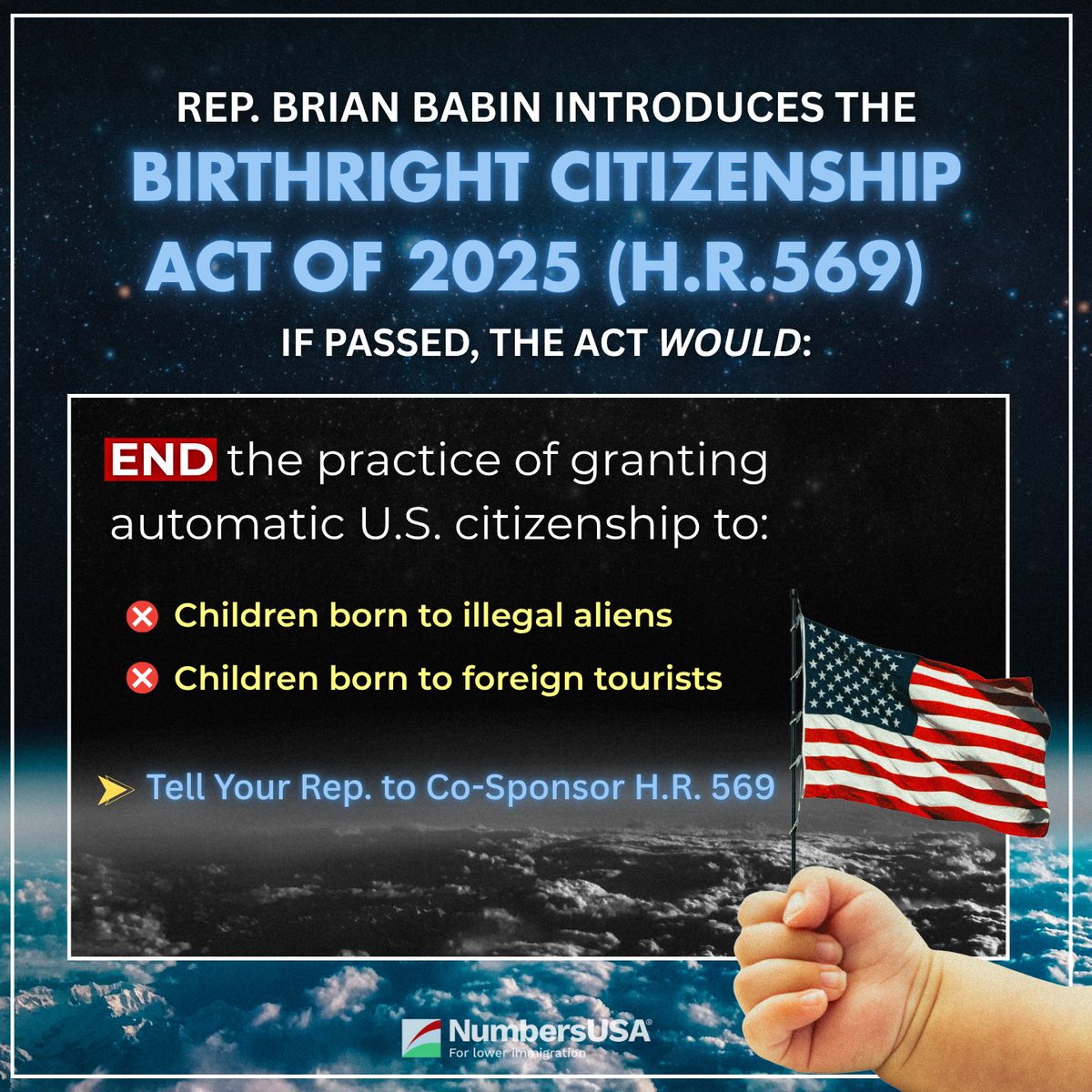 This Supreme Court ruling underscores the fact that judges don’t make immigration law, Congress does.

It’s time to pass the Birthright Citizenship Act, introduced by <a href="/RepBrianBabin/">Brian Babin</a>, ENDING the practice of granting automatic citizenship to children born to illegal aliens.