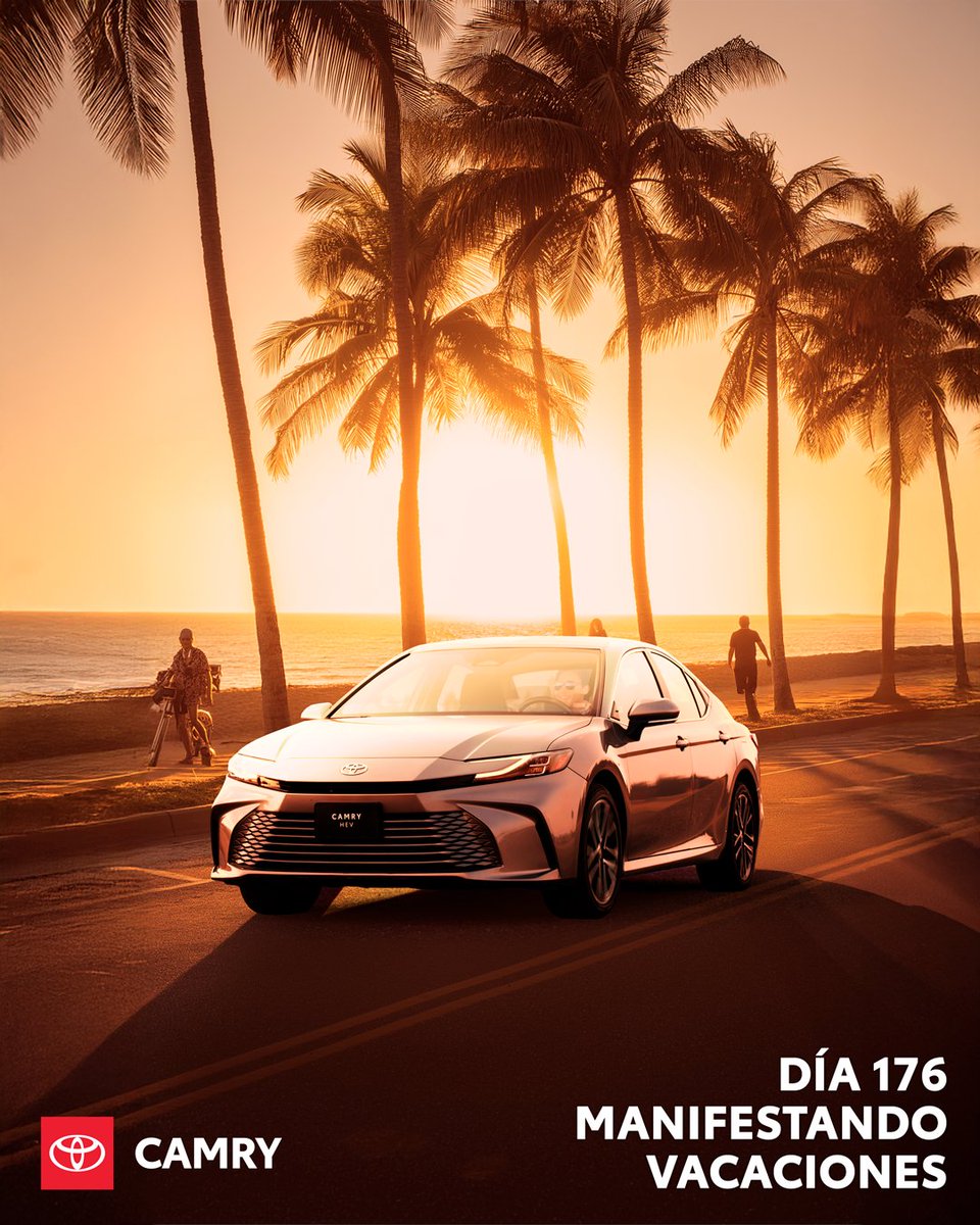 ¡Ya casi llegan las vacaciones! 🥳 ¿Dónde vas a llevar a tu Camry? Si no tienes el tuyo, aún estás a tiempo: bit.ly/CamryMx