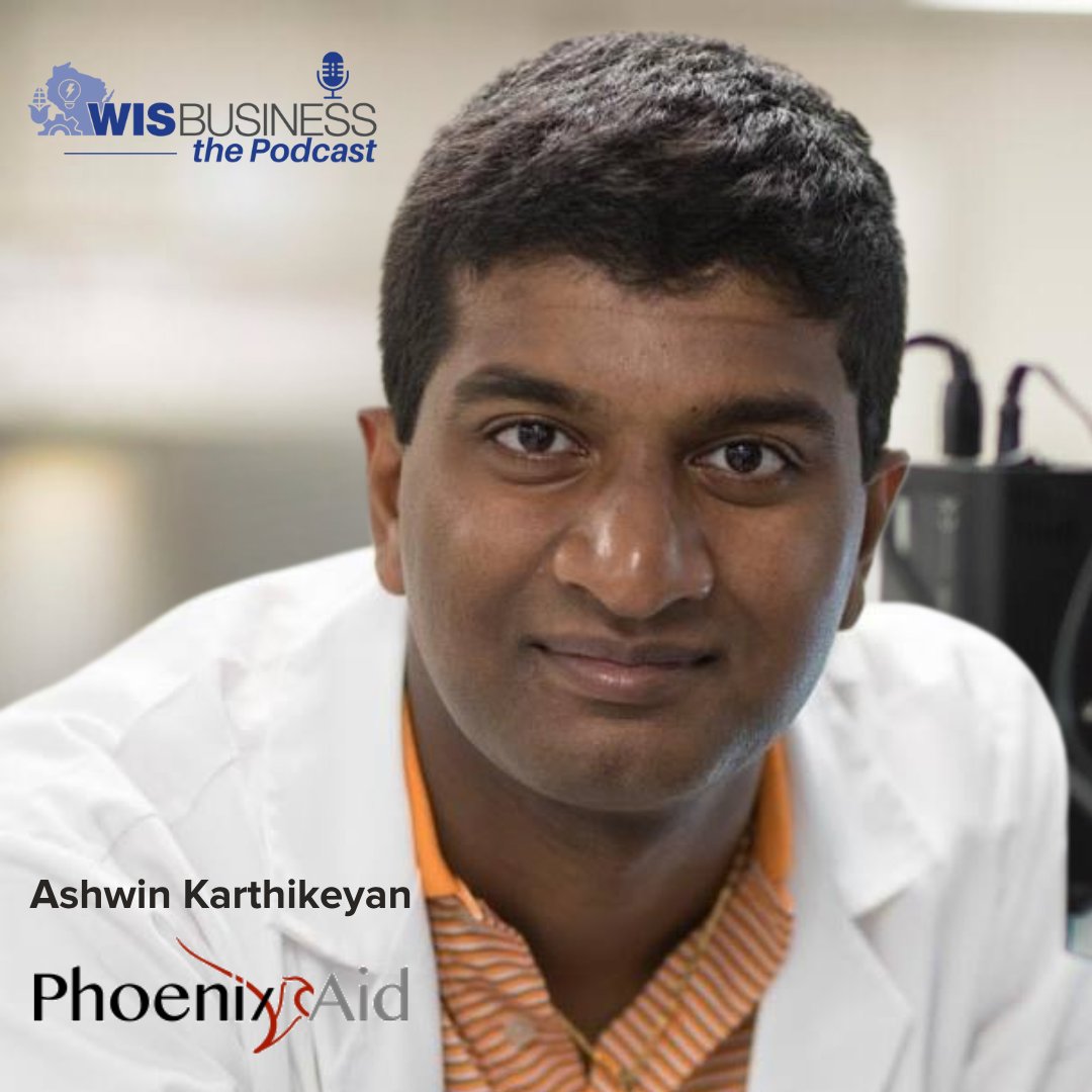 WisBusiness.com (@wisbusiness) on Twitter photo Ashwin Karthikeyan won this year’s 🏆 Wisconsin Governor’s Business Plan Contest, discusses #PhoenixAid’s advanced #woundcare dressing product. He describes it as a “better Band-Aid” for #diabeticulcers.
Listen to 🎙 podcast, sponsored by <a href="/UWMadison/">UW–Madison</a>, at wisbusiness.com/2025/wisbusine… Ashwin Karthikeyan won this year’s 🏆 Wisconsin Governor’s Business Plan Contest, discusses #PhoenixAid’s advanced #woundcare dressing product. He describes it as a “better Band-Aid” for #diabeticulcers.
Listen to 🎙 podcast, sponsored by <a href="/UWMadison/">UW–Madison</a>, at wisbusiness.com/2025/wisbusine…
