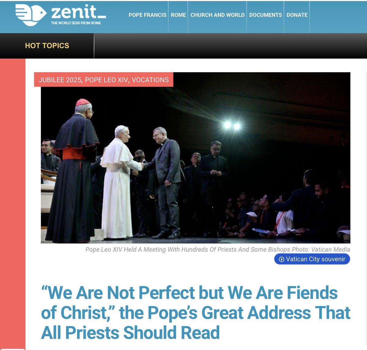 Pope Leo, you devil! 
<a href="/Pontifex/">Pope Leo XIV</a> <a href="/BishopBarron/">Bishop Robert Barron</a> <a href="/ScottAdamsSays/">Scott Adams</a>