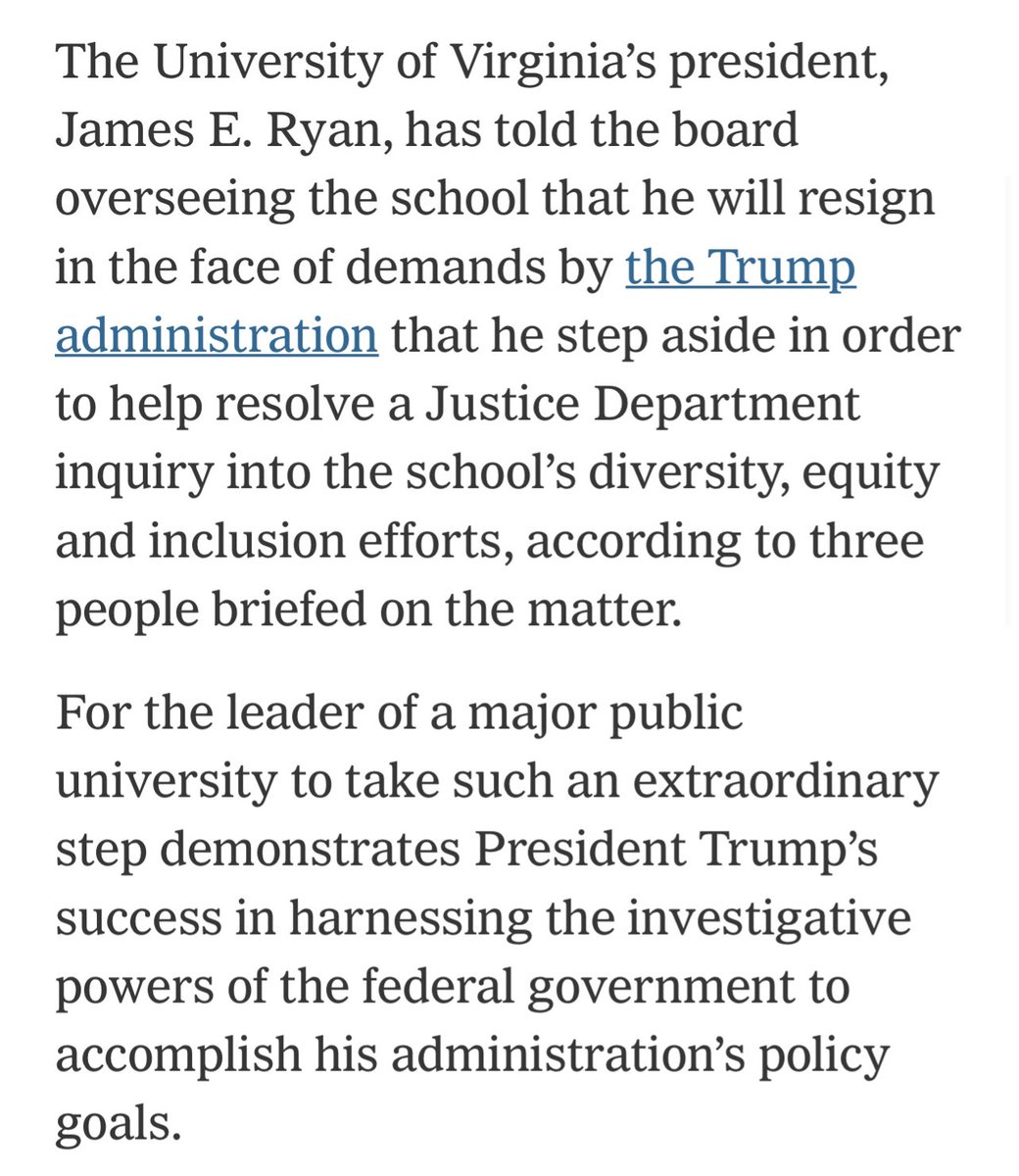 Phil_Lewis_'s tweet photo. The University of Virginia’s president will reportedly resign under pressure from the Trump administration 

https://t.co/esECCFU0HH https://t.co/fiWQDFgG4L