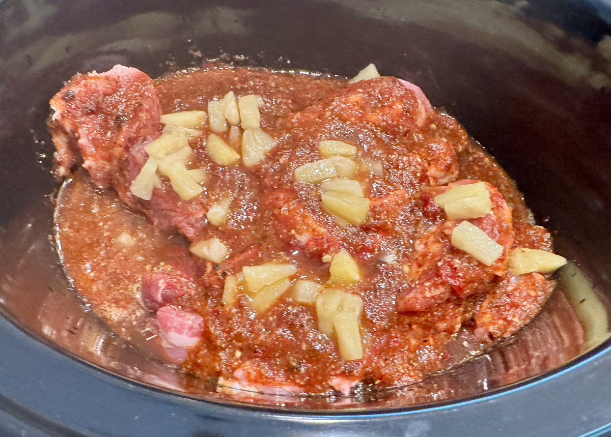 Crockpot Al Pastor is on because it’s a hundred and nope out there today.
Happy Friday everyone!