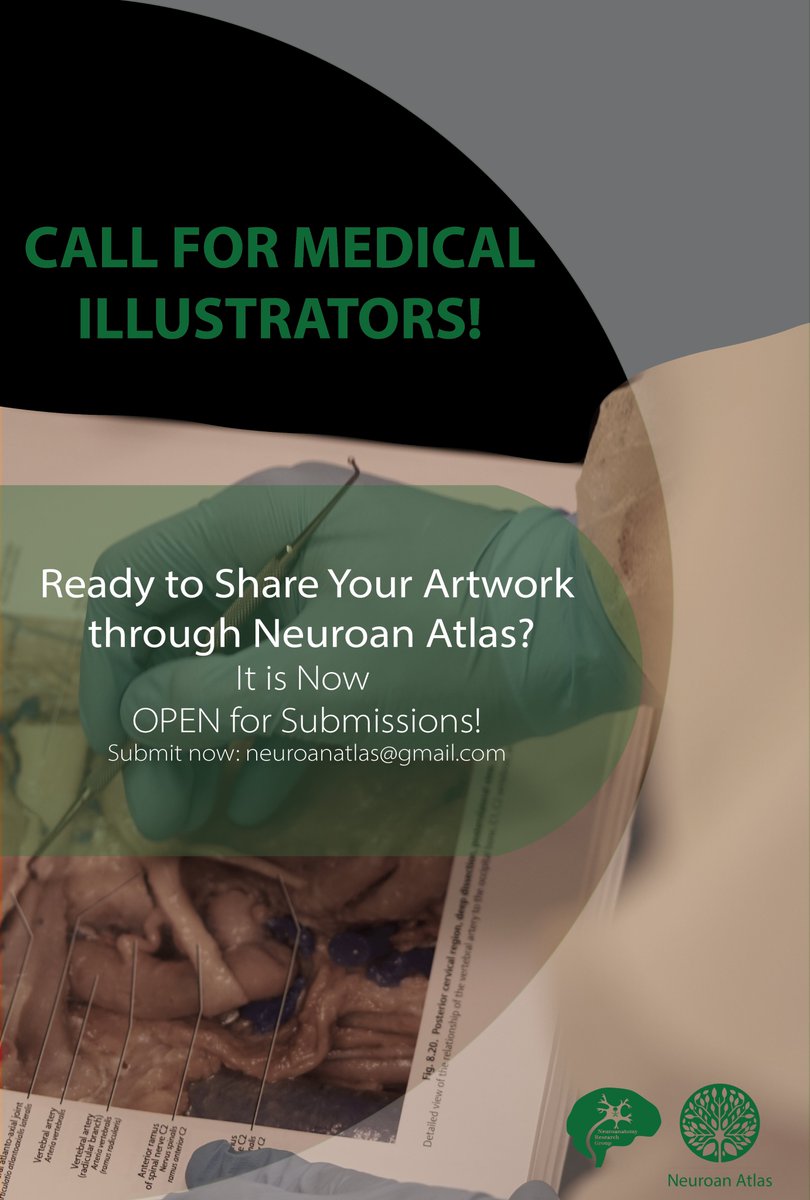 Calling all illustrators! 🧑‍🎨

Submit your best work and get featured. Let your art shine on our platform!

📤 Submit now: neuroanatlas@gmail.com

#NeuroanArt #medicalillustration #Neuroanatomy #Neurosurgery