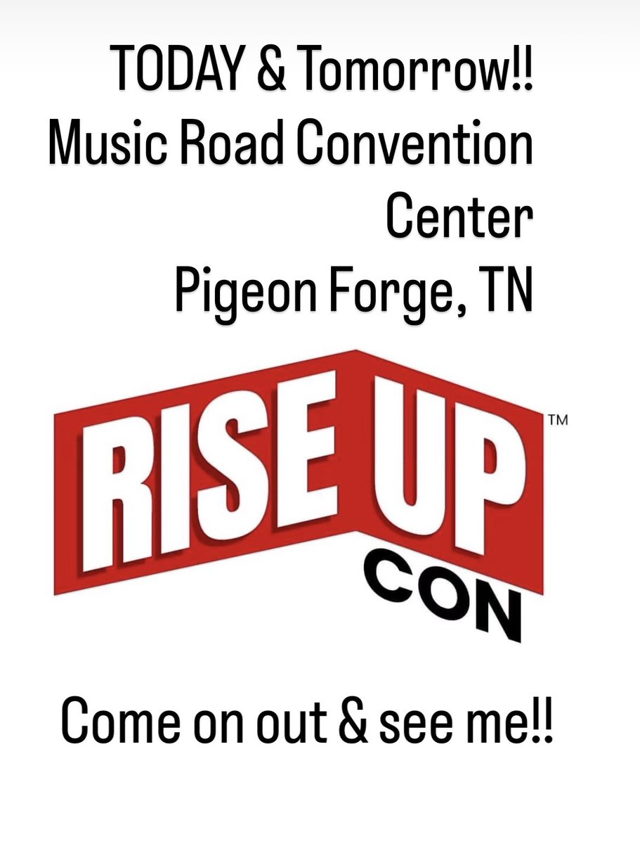 Meet me &amp; other Top #STARS TODAY/TOMORROW👉🏻 at 303 Henderson Chapel Rd for the RiseUpCon. Come get a Photo taken📸8x10’s Autographed✍🏻my books signed, novelty items and a #RussianSickle💪🏻 (well, maybe not a Sickle😅). Bring your personal Nikita memorabilia to get signed too.