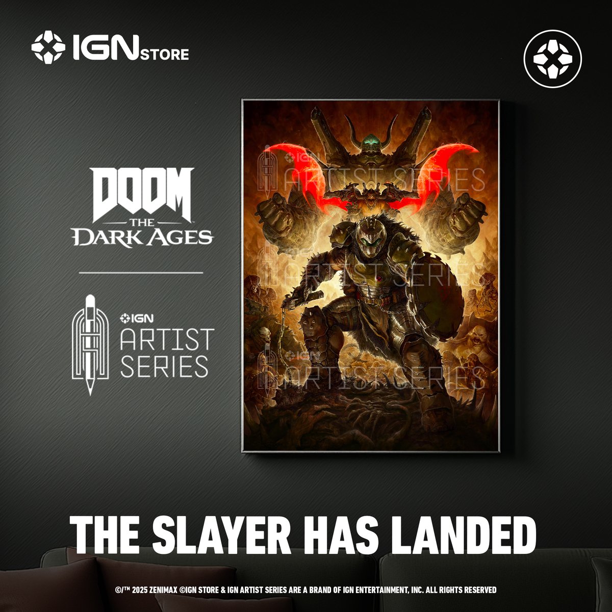 bethesda's tweet image. Pre-orders for this IGN Store Exclusive DOOM: The Dark Ages ‘Hellwalkers’ Limited Edition Lithograph by Dave Rapoza are live!
beth.games/3I1gK8V