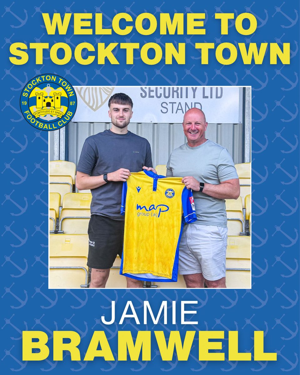 We’re delighted to announce the signing of central defender, Jamie Bramwell 🤝 

Welcome to Stockton, Jamie 🙌

#UTA⚓️