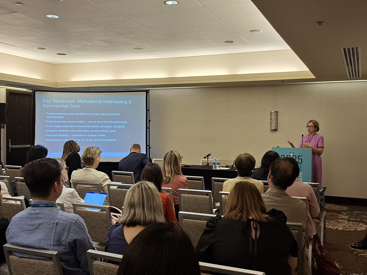 Engaging interactive workshop led by <a href="/DarcyBurbage/">Darcy Burbage, DNP, RN, AOCN</a>, "Building Advanced Skills in Survivorship Care" <a href="/CancerCareMASCC/">MASCC</a>