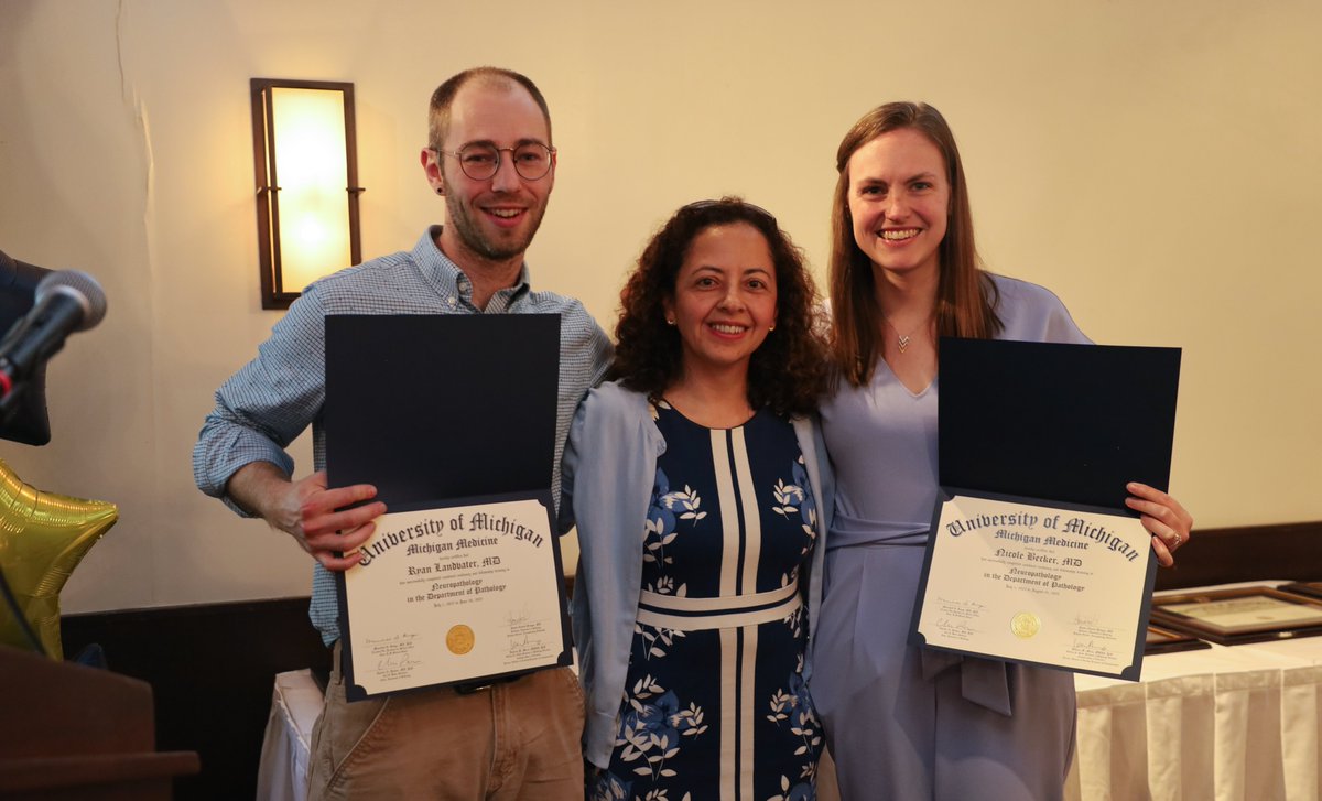 UMichPath's tweet image. Earlier this month, we celebrated our graduating residents, fellows, and clinical instructors at Weber’s Inn. Their dedication to becoming leaders in pathology inspires us every day. Congratulations to all! michmed.org/mDxn5