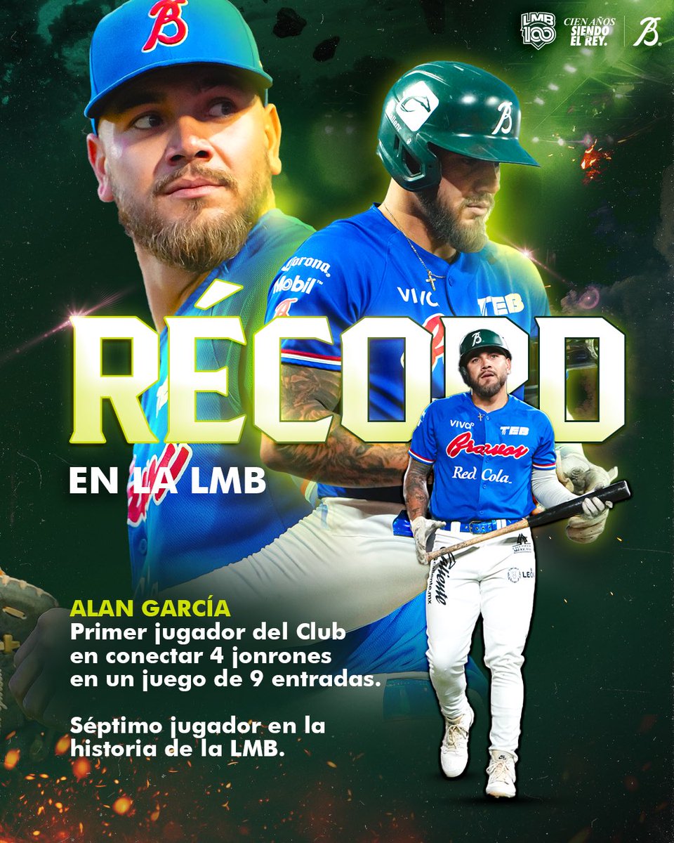 Jugando con garra, Alan García se mete a los libros de historia de la LMB ¡Felicidades “Simba”! 👏🤩🔥