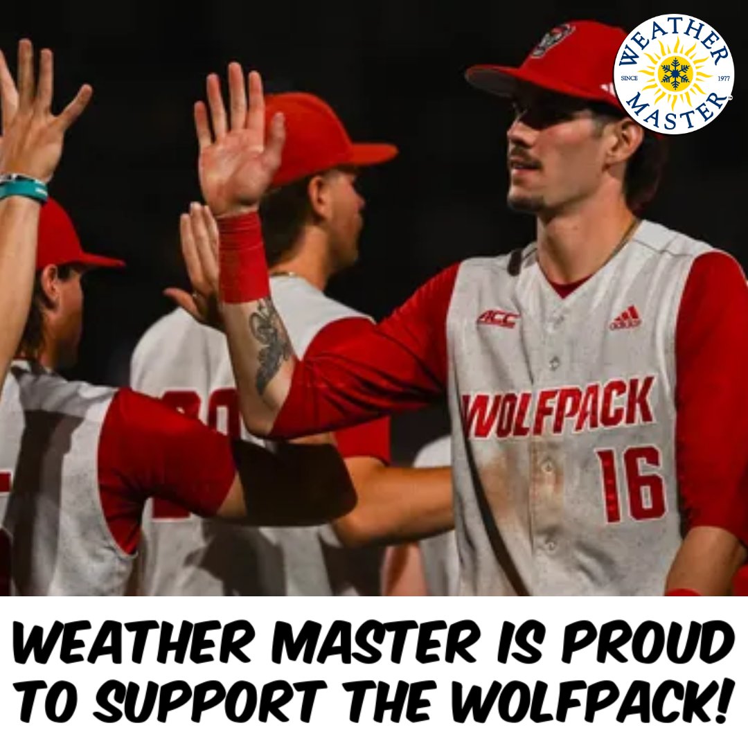 We’re all in on game day, just like we’re all in for our customers.
Weather Master is proud to support the NC State Wolfpack!
