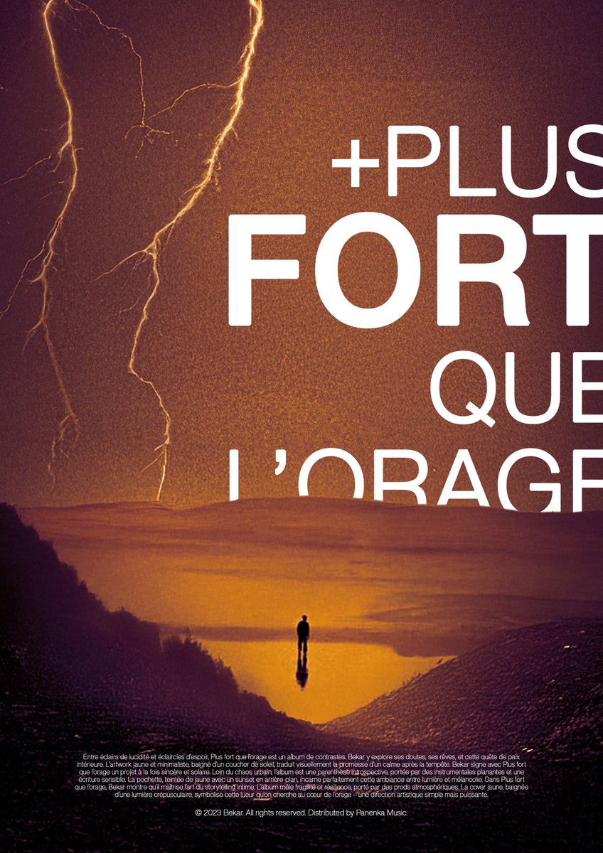 MaddleStudio's tweet image. Plus fort que l'orage // Bekar - Poster Concept 
. 
. 
#Bekar #PlusFortQueLorage #PFQLO