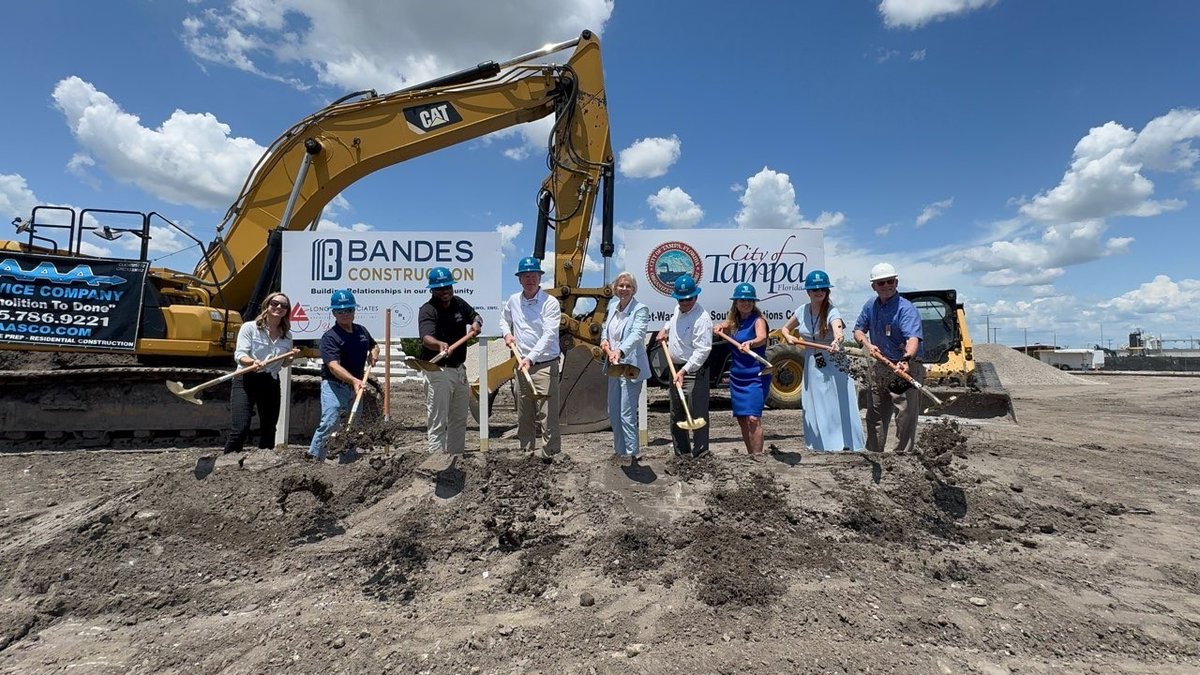 Investing in efficiency! We broke ground on a Wastewater fleet maintenance complex that will save time, fuel &amp; other resources. Soon, more than 300 specialized Wastewater vehicles will be maintained onsite, so they can quickly return to keeping our sewer system flowing smoothly.
