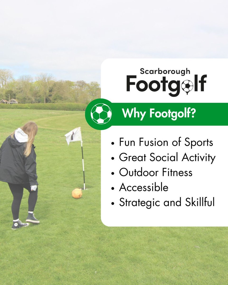 Ever tried Footgolf? ⚽️⛳
It’s not just a game—it’s a blast with friends, fresh air, and a football.

Whether you’re bending it like Beckham or just out for laughs, Footgolf is the perfect way to mix sport, fun, and time outdoors

Ready to kick things up a notch? Let’s play! 🙌