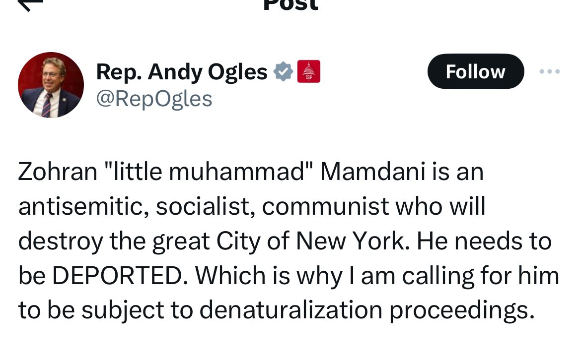 Be clear…this is what the immature rhetoric from up top leads to…others thinking it’s an acceptable method to speak of others. Name-calling like this is the act of a child, but when your “leader” does it, it seems ok.