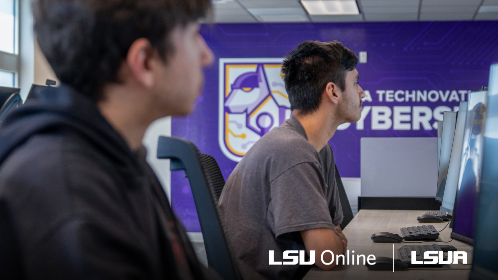 LSUOnline's tweet image. No experience? No problem. 馃敀 Start your cybersecurity journey with @LSUAlexandria鈥檚 new 100% online BS in Cybersecurity Technology. Flexible, affordable & built for beginners!
馃憠 Learn more about protecting the digital world today: bit.ly/3HPemSl