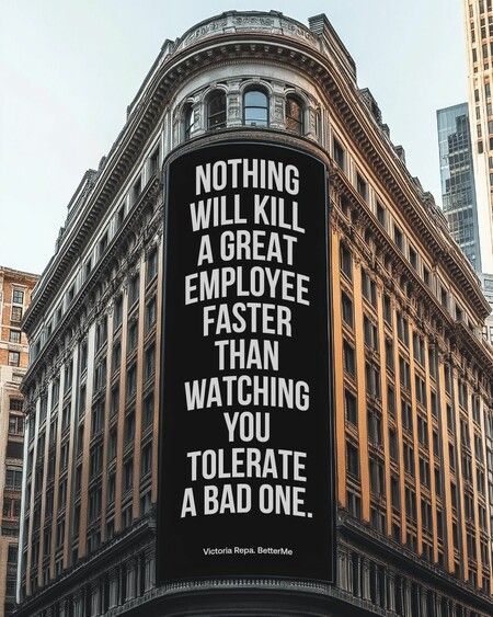 Your top performers aren't quitting because of money.🤑

They're leaving because you're tolerating what they won't.

It's rarely about what you're doing wrong - it's about what you're allowing to exist.

When great employees watch you accept mediocrity, missed deadlines, or toxic