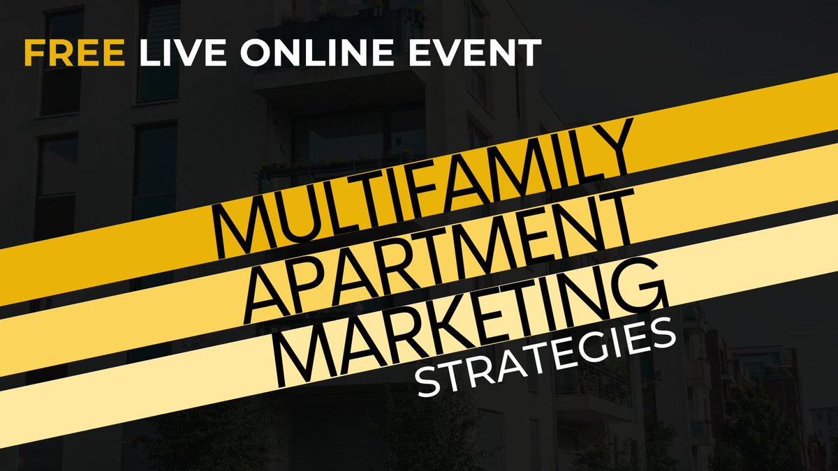 High ad costs. Low content performance. And a never-ending cycle of starting over every time someone quits or gets promoted. That ends now.

Register now: multifamilyinnovation.com/events/multifa…

#multifamily #multifamilyinnovation #multifamilymarketing