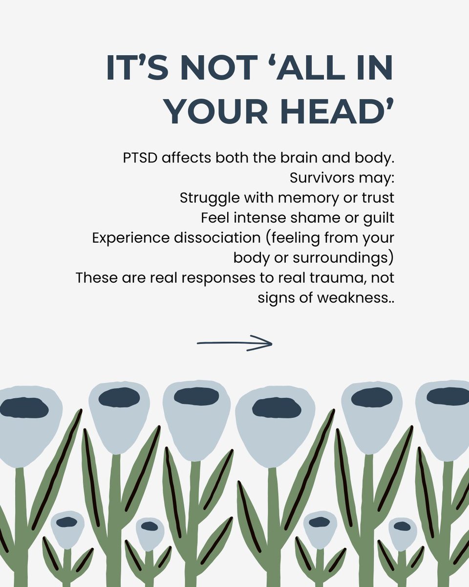 Rothacs38's tweet image. It's PTSD Awareness Day! PTSD is a common, natural response to trauma- including sexual and domestic abuse. For survivors, the impact of trauma can linger long after the event is over. You aren't alone, and free support is available.