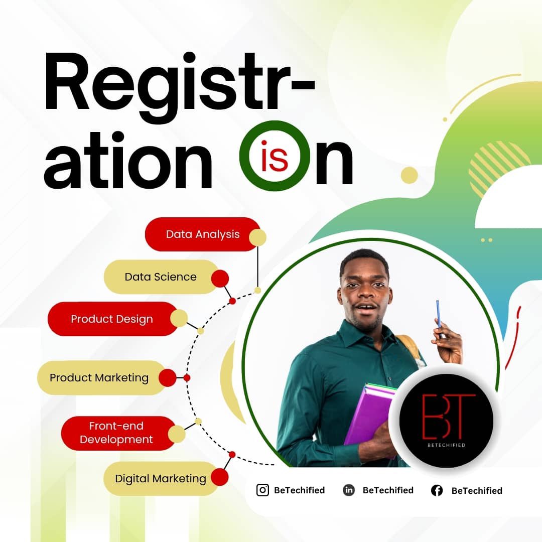 BeTechified's tweet image. Ever wanted to learn a tech skill?
Here’s your opportunity to do that.
Register here: docs.google.com/forms/d/e/1FAI…
