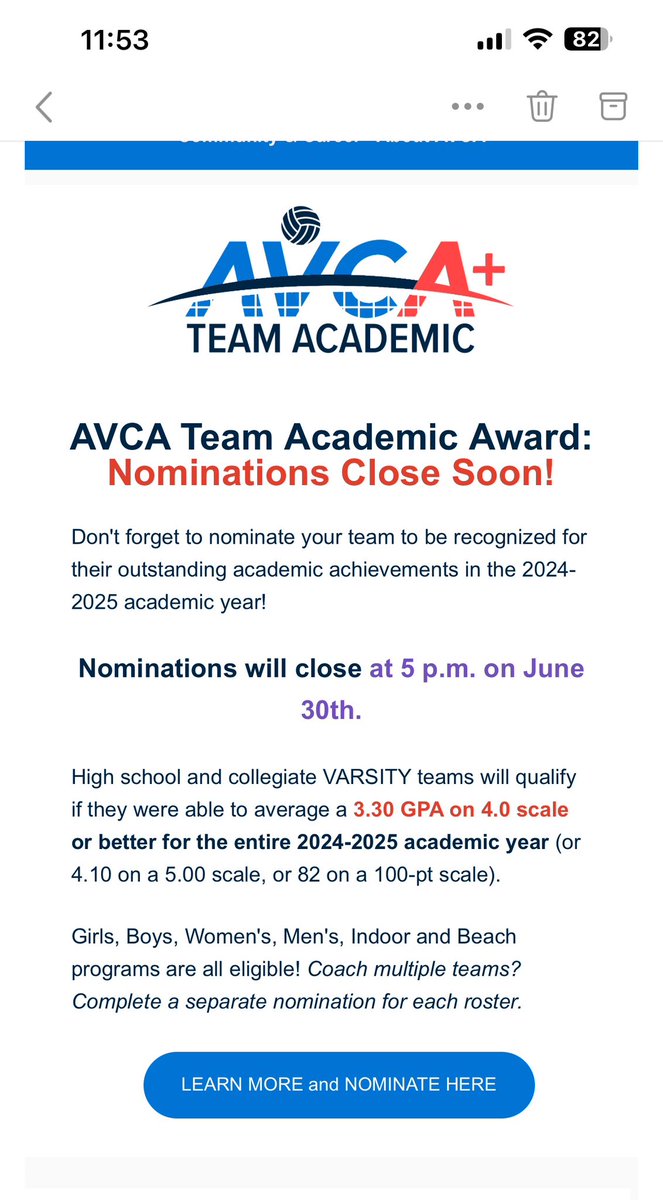 🚨 Hurry up and nominate your team!! 

avca.org/award/2025-avc…