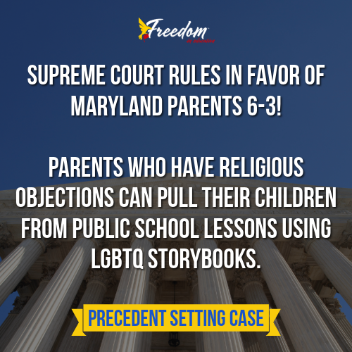 Freedom_in_Ed's tweet image. In Mahmoud v. Taylor, a case about whether religious families have a First Amendment right to opt out of public school lessons involved LGBTQ themes, the court holds that the families are likely to succeed and are entitled to a preliminary injunction. The 6-3 decision could have…