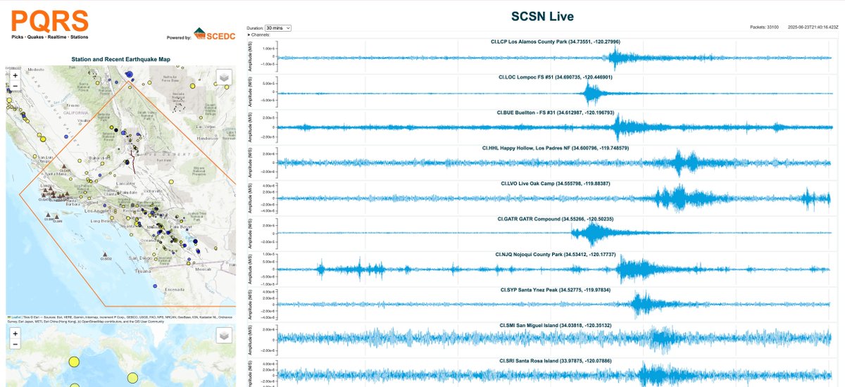 CaltechSeismo's tweet image. Instead of #FieldPhotoFriday we're going to have an #OfficePhotoFriday! This week a group of folks in SCSN got together to see if they could spot a rocket being launched live from Vandenburg SFB on our new PQRS feed, turns out if you're looking at them at the right time, you…