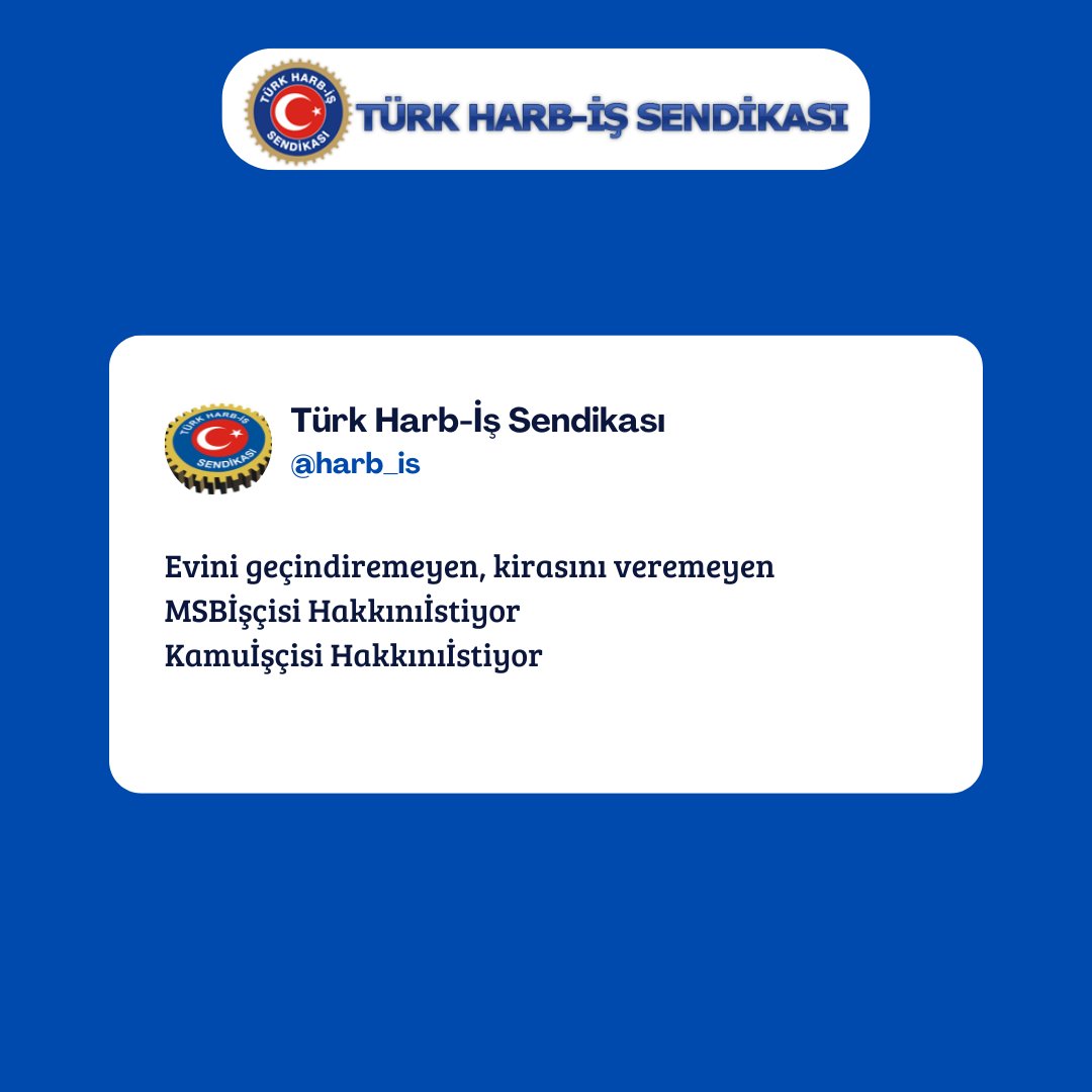 Evini geçindiremeyen, kirasını veremeyen

MSBİşçisi Hakkınıİstiyor
Kamuİşçisi Hakkınıİstiyor