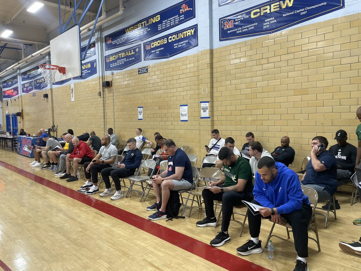 DMV Live (@dmvhoopslive) on Twitter photo Lots of college coaches here for the first game of the day at Court 2.
<a href="/EMU_MBB/">Eastern Michigan Men's Basketball</a>
<a href="/UBuffaloMBB/">Buffalo Men's Basketball</a>
<a href="/ODU_CoachMJ/">Mike Jones</a> <a href="/ODUBasketball/">ODU Basketball</a>
<a href="/HUMensBB/">Howard Men’s Basketball</a>
<a href="/AStateMB/">Arkansas State Men’s Basketball</a>
<a href="/LoyolaMBB/">Loyola Men's Basketball</a>
<a href="/TerrapinHoops/">Maryland Men’s Basketball</a>
To name a few. Lots of college coaches here for the first game of the day at Court 2.
<a href="/EMU_MBB/">Eastern Michigan Men's Basketball</a>
<a href="/UBuffaloMBB/">Buffalo Men's Basketball</a>
<a href="/ODU_CoachMJ/">Mike Jones</a> <a href="/ODUBasketball/">ODU Basketball</a>
<a href="/HUMensBB/">Howard Men’s Basketball</a>
<a href="/AStateMB/">Arkansas State Men’s Basketball</a>
<a href="/LoyolaMBB/">Loyola Men's Basketball</a>
<a href="/TerrapinHoops/">Maryland Men’s Basketball</a>
To name a few.