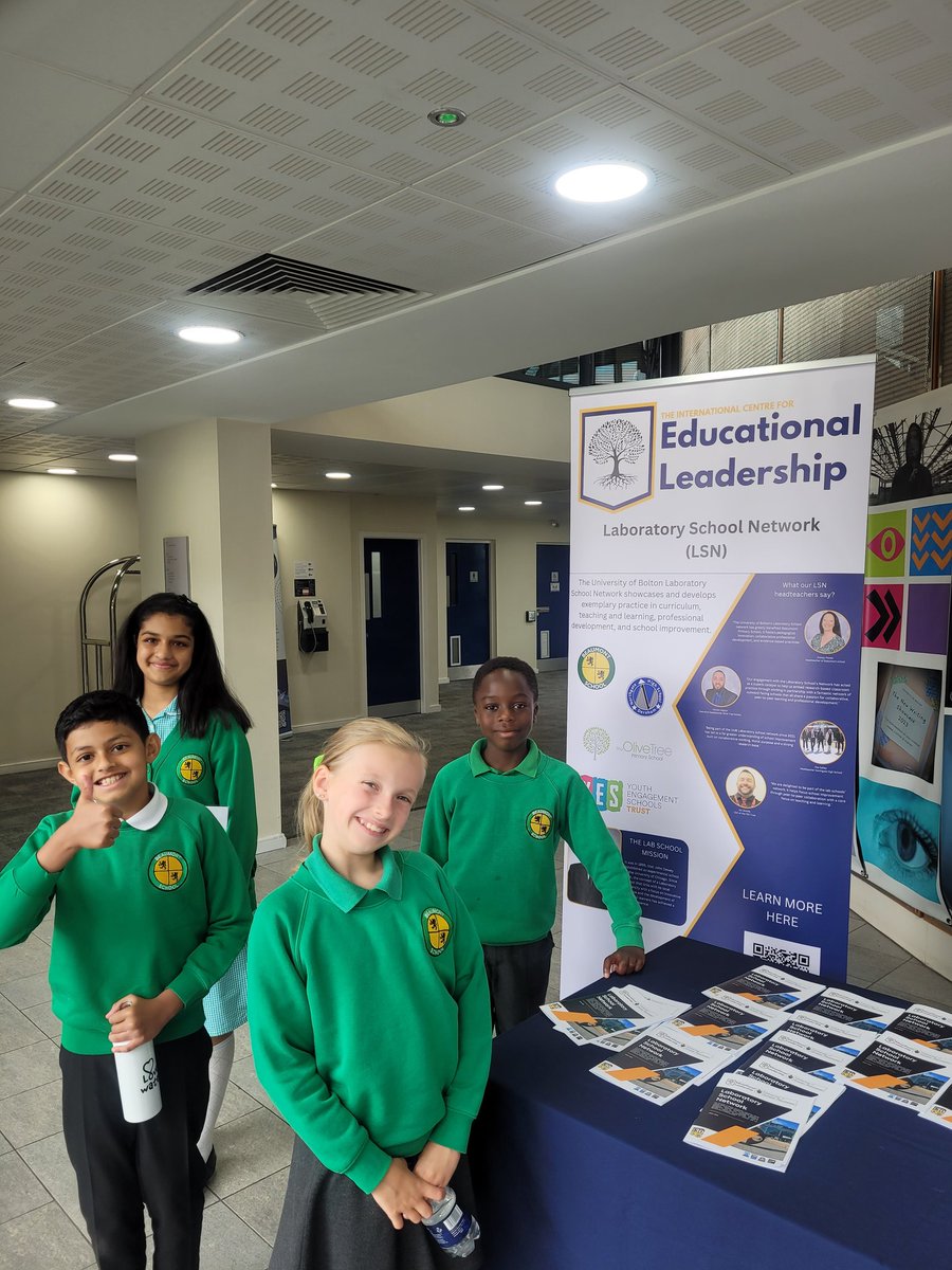 We are so proud of our four incredible pupils who presented *A Recipe for a Beaumont Pupil* at the *Unleashing Greatness* Conference at @BoltonUni with @FedEducation and Professor David Hopkins. A shining example of pupil voice and leadership in action! 🌟 #UnleashingGreatness