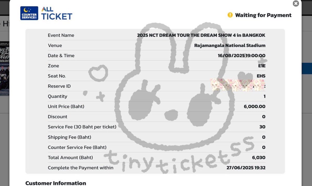 tinyticketss's tweet image. รีวิวกดบัตร NCT DREAM วันนี้ค่า 🤍🤍 (สนใจสอบถามdmได้เลยงับ) #THEDREAMSHOW4_BANGKOK #THEDREAMSHOW4_in_BKK 
#รับกดบัตรคอนเสิร์ต #รับกดบัตร #NCT #RIIZE #ENHYPEN #KPOP #TPOP #reviewtinyticketss