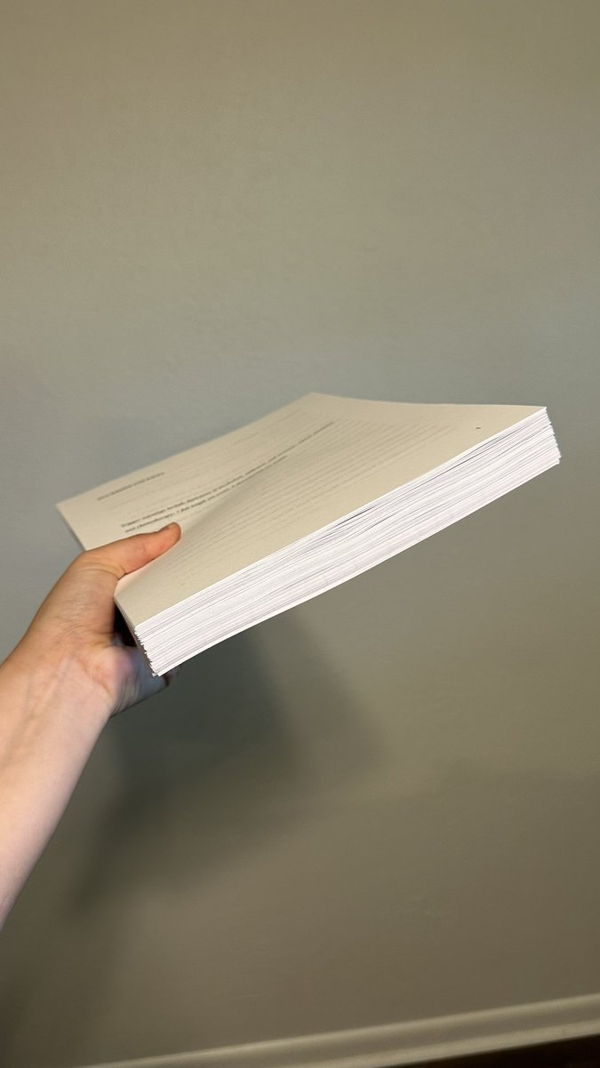 i printed my manuscript for some old school edits, and working the printer was harder than writing the book