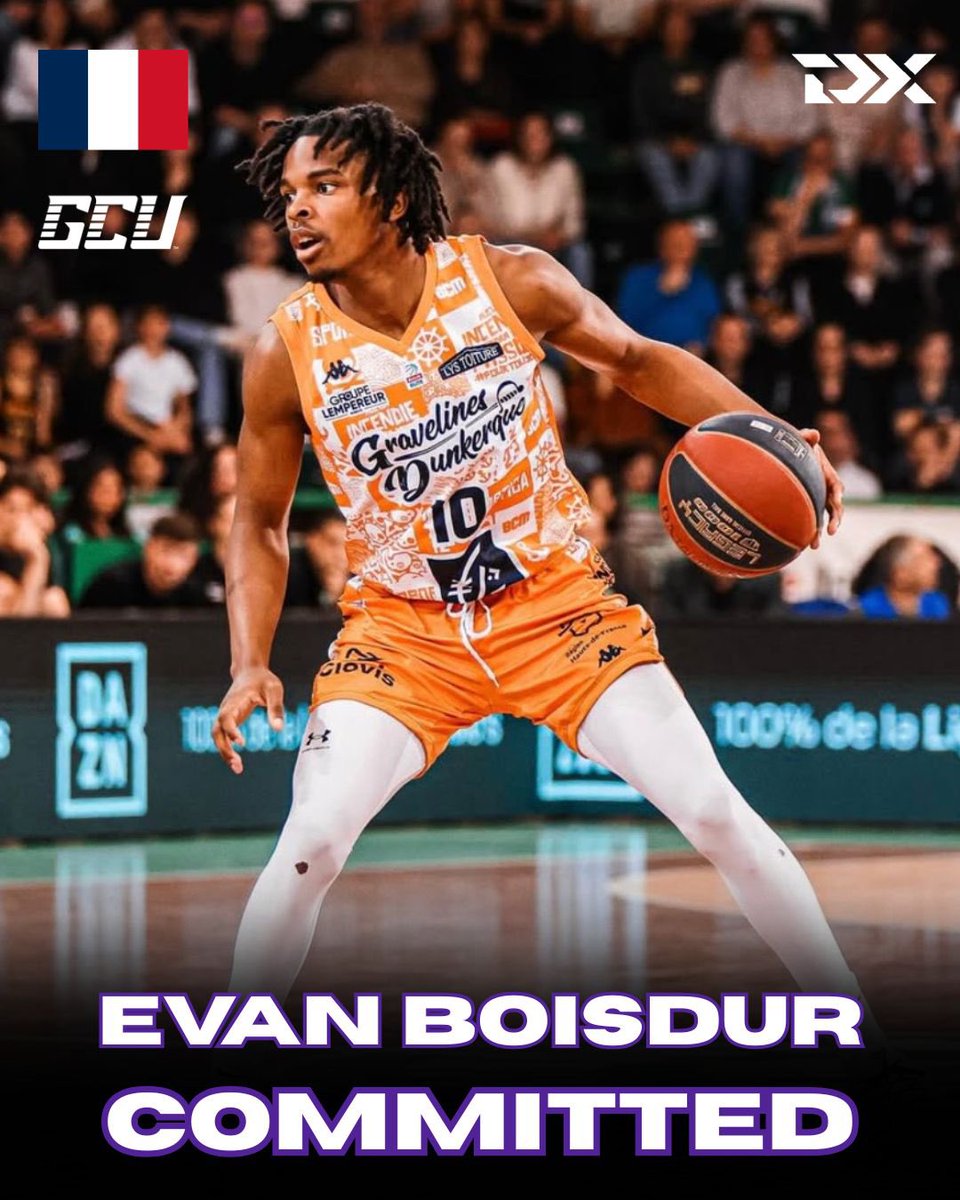 2005-born French guard, Evan Boisdur, has committed to Grand Canyon, I’m told.

The bursty, dynamic Guadeloupean initiator was among the most productive players in French Espoirs this season — 21.7 PTS, 4.7 REB, 3.9 AST, 2.5 STL per game, while also earning some LNB Élite run.