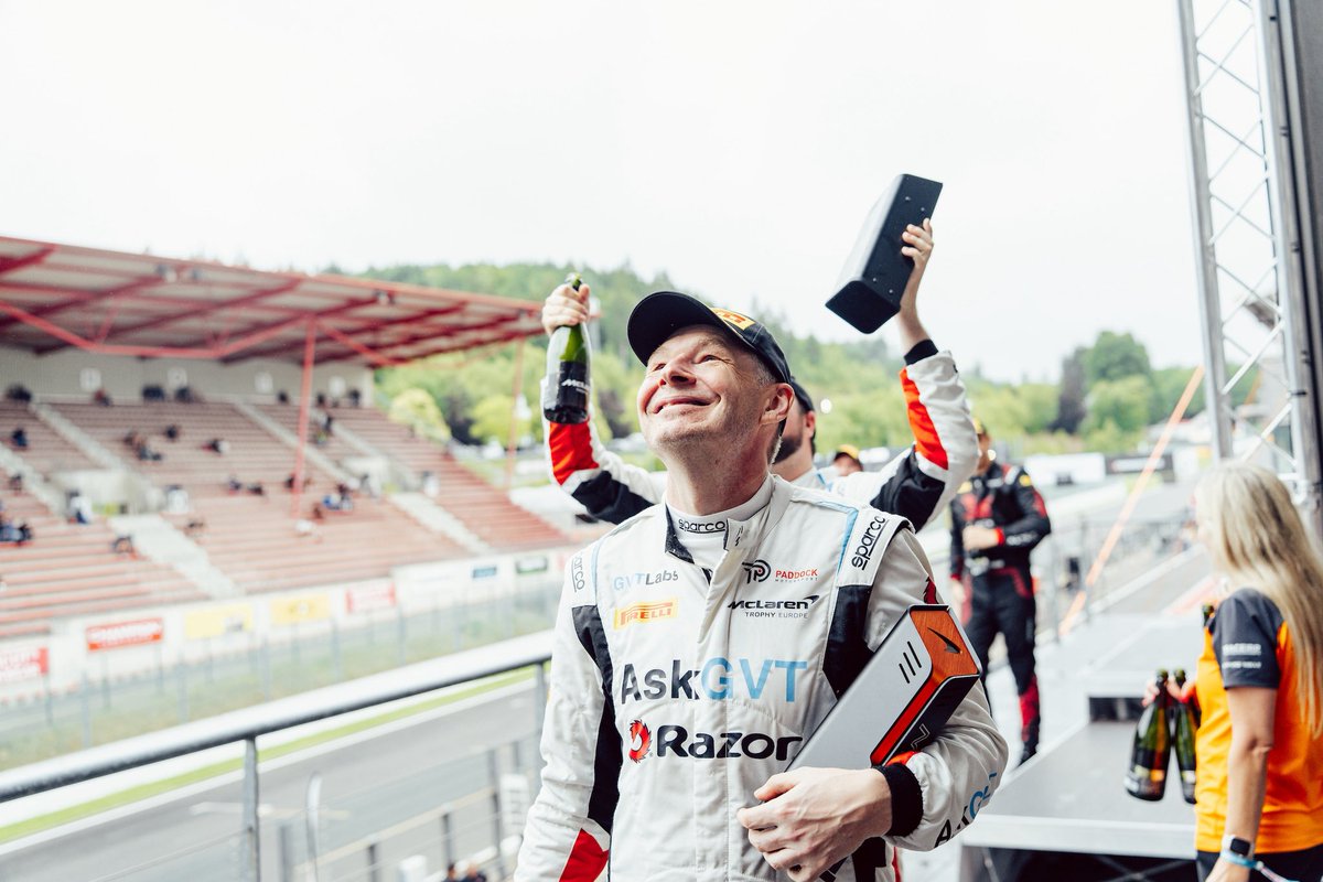 Expanding the trophy collection 🏆

Nick Halstead and Thomas Holland claim second place in the opening McLaren Trophy Europe race at Spa, with Tim Docker adding a second, erm, second in the Am class.

On to race two tomorrow at 10:50 local time.