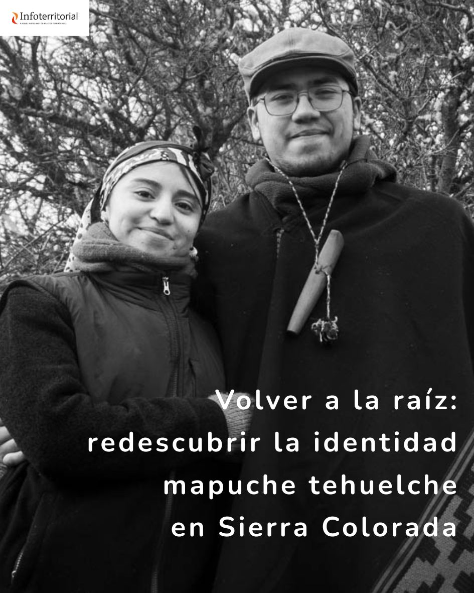 Infoterritorial's tweet image. “Volver a la raíz” En Sierra Colorada, la identidad Mapuche Tehuelche florece desde el territorio, la lengua y la memoria colectiva.
Leé la nota infoterritorial.com.ar/volver-a-la-ra…
#MapucheTehuelche #Identidad #Territorio #Infoterritorial