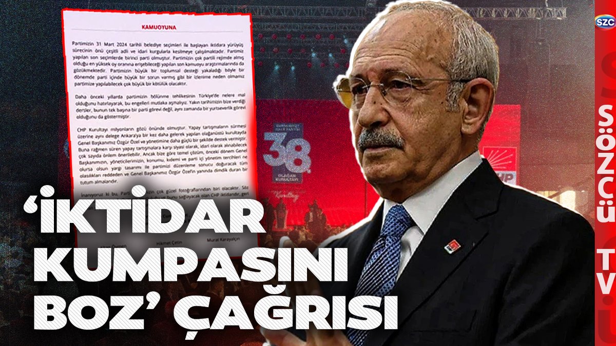 SÖZCÜ Televizyonu (@szctelevizyonu) on Twitter photo Eski Başkanlardan Sonra Kılıçdaroğlu'na Bir Mektup Daha! Çaprıcı 'İktidar Kumpasını Boz' Çağrısı! <a href="/cancoskun/">Can Coşkun</a> #anlamıyok
youtu.be/cHliCy1tNz0 Eski Başkanlardan Sonra Kılıçdaroğlu'na Bir Mektup Daha! Çaprıcı 'İktidar Kumpasını Boz' Çağrısı! <a href="/cancoskun/">Can Coşkun</a> #anlamıyok
youtu.be/cHliCy1tNz0