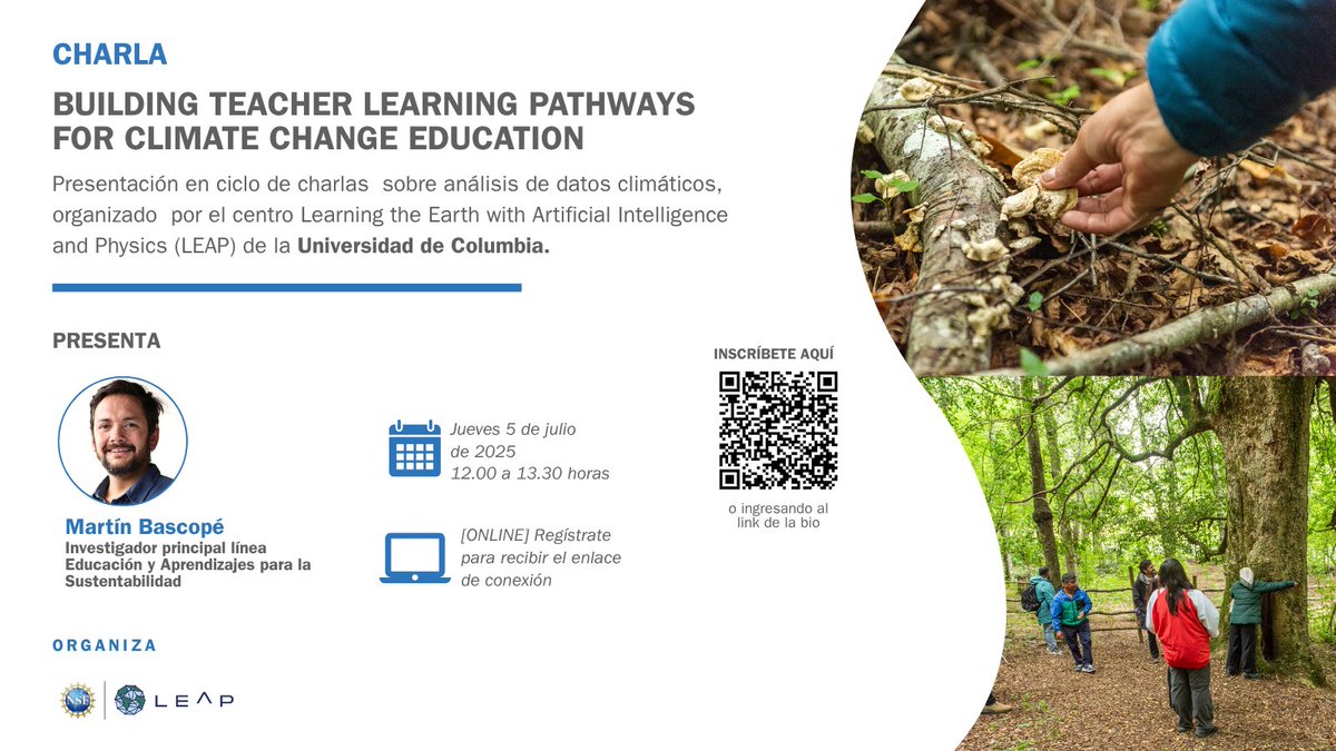 [CHARLA VIRTUAL] El investigador del CEDEL UC, Martín Bascopé, presentará en un ciclo de charlas organizado por el centro LEAP de la Universidad de Columbia. 🌳💚

🔴 ¡Asegura tu cupo!  
eventbrite.com/e/summer-2025-…
