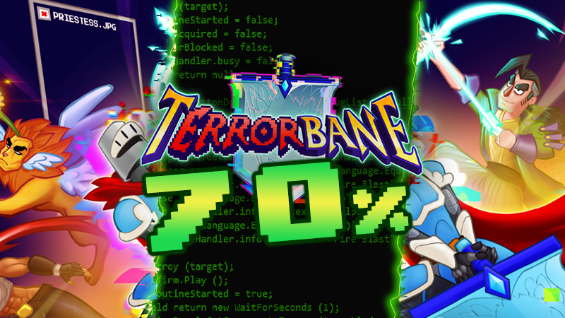🚨 BIGGEST DISCOUNT EVER 🚨
 tERRORbane is now 70% OFF on Steam! 🎮💥
A wild, buggy (on purpose 👀) meta adventure packed with laughs, twists, and broken rules.

Face the Dev. Break the game. Have fun!

👉 store.steampowered.com/app/1617030/tE…

#IndieGame #SteamSale #GameDev #tERRORbane