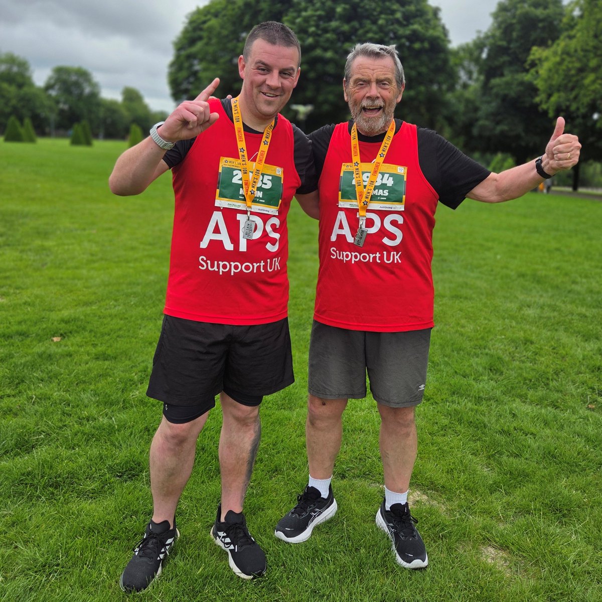 Huge thanks to Kevin Cloherty for smashing his Glasgow 10k on Father’s Day and exceeding his fundraising target for APS Support UK! 💙

Support Kevin’s amazing effort &amp; donate: justgiving.com/page/kevincloh…
#TeamAPS #Fundraising #RunningForAPS