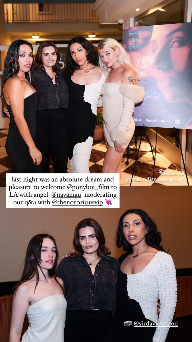 UpdatePedretti's tweet image. Victoria Pedretti new Instagram story at the Ponyboi premiere in LA