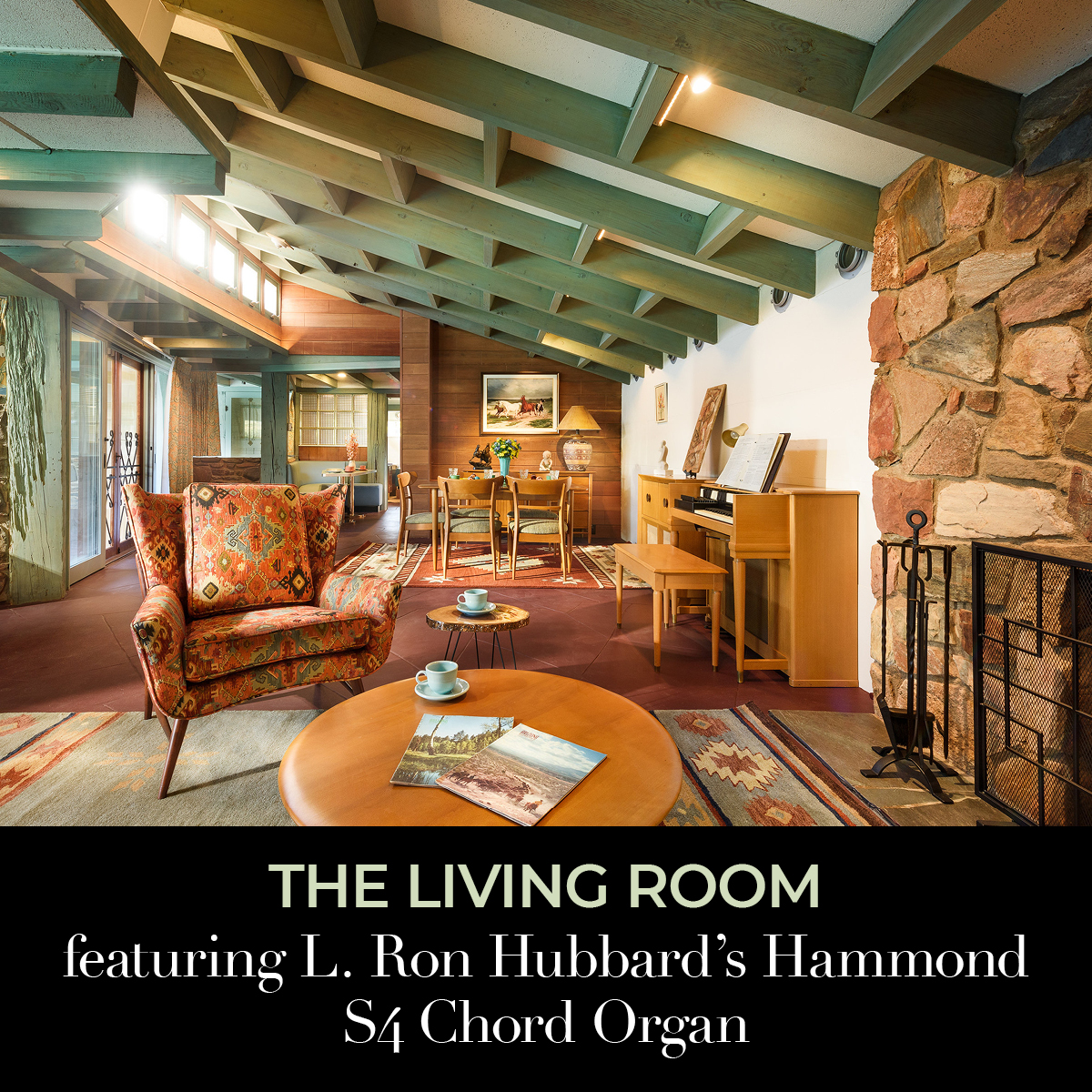 LRonHubbard's tweet image. Some 70 years later, 4451 East Osborn Road is a treasure of midcentury design and Scientology heritage restored to the precise way it appeared when L. Ron Hubbard lived and worked there—down to the Hammond S4 Chord Organ in the living room. Explore more: lronhubbard.org/landmark-sites…