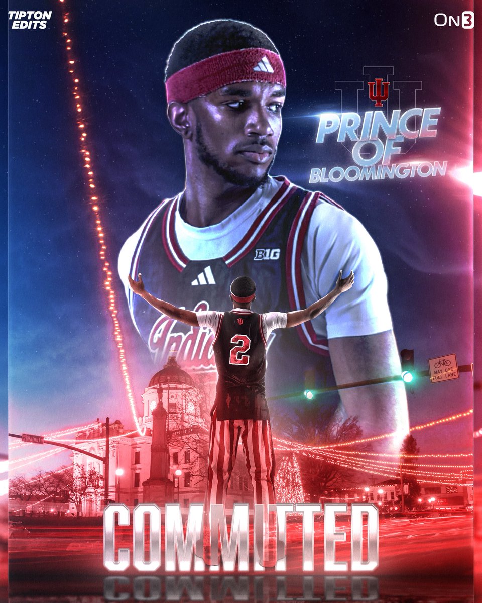 Joe Tipton (@tiptonedits) on Twitter photo NEWS: 4⭐️ Prince-Alexander Moody has committed to Indiana, he tells <a href="/On3Recruits/">On3 Recruits</a>.
“DRoc (Darian DeVries) is amazing. Me and him created a bond that’s crazy.”
The 6’4 guard becomes IU’s first commitment in the 2026 class.
Story: on3.com/rivals/news/4-… NEWS: 4⭐️ Prince-Alexander Moody has committed to Indiana, he tells <a href="/On3Recruits/">On3 Recruits</a>.
“DRoc (Darian DeVries) is amazing. Me and him created a bond that’s crazy.”
The 6’4 guard becomes IU’s first commitment in the 2026 class.
Story: on3.com/rivals/news/4-…