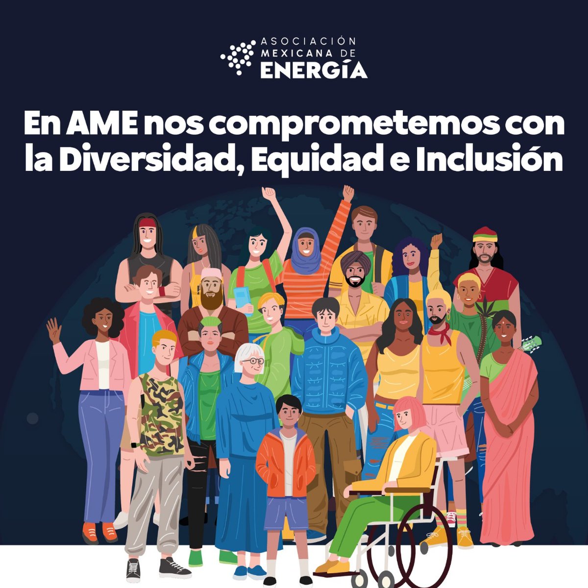 En el #MesDeLaDiversidad destacamos el compromiso DEI de las empresas <a href="/AME_Energia/">Asociación Mexicana de Energía</a> mediante:

🔹Talleres sobre microagresiones, cultura de paz y liderazgo inclusivo.
🔹Capacitaciones con enfoque preventivo.
🔹Formaciones con valores de inclusión y ambientes laborales más justos.