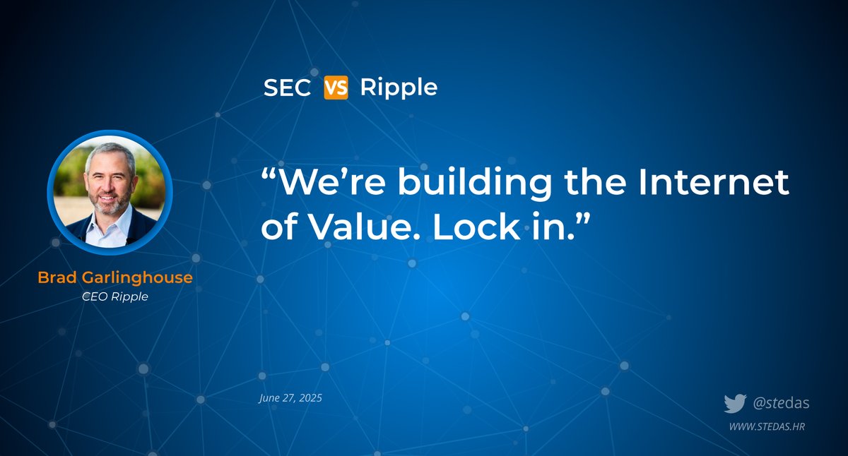 “We’re building the Internet of Value. Lock in.” 🔒
- Brad Garlinghouse, CEO <a href="/Ripple/">Ripple</a>
