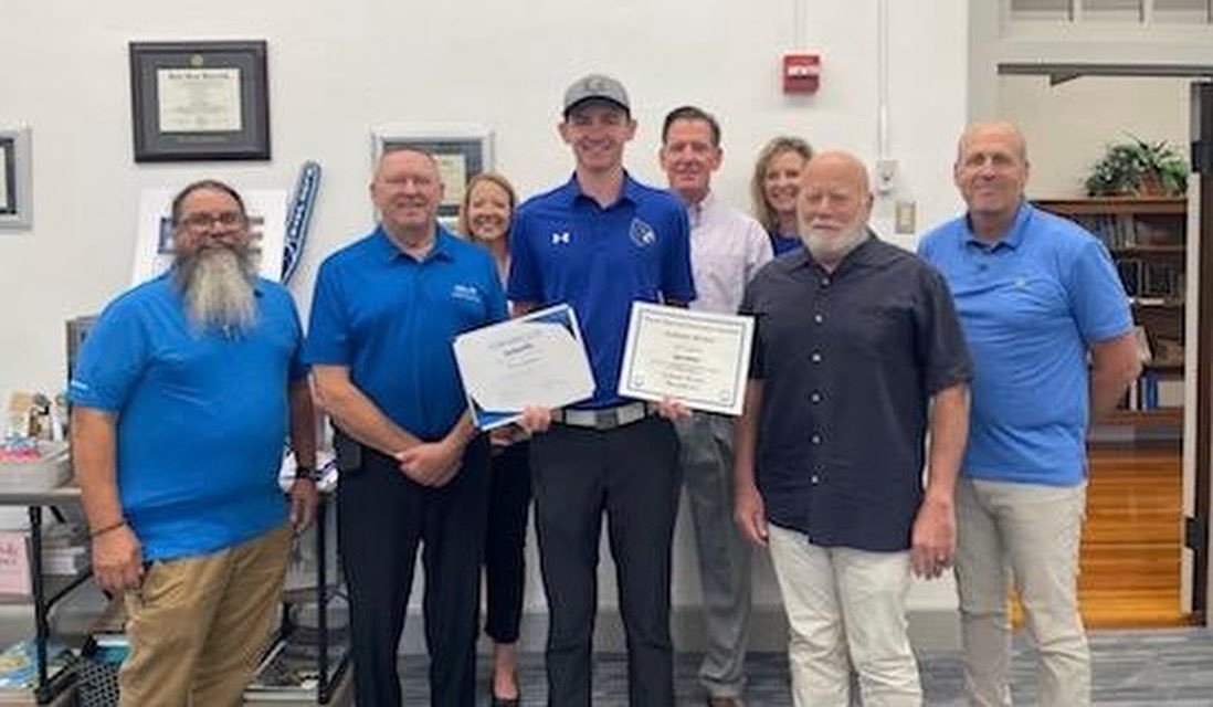 SDofWashington's tweet image. The Board of Education recognized Washington High School golfer Owen Zastrow for finishing in a tie for eighth place at the MSHSAA Class 4 Boys Golf Championships at Silo Ridge Golf & Country Club in Bolivar.