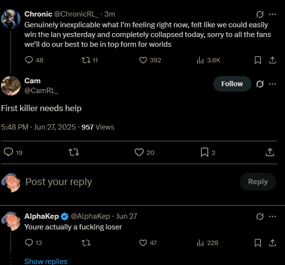 AlphaKep's tweet image. Biggest fucking loser in the scene, idc what you say. He shit talks all the time then deletes all of his tweets.