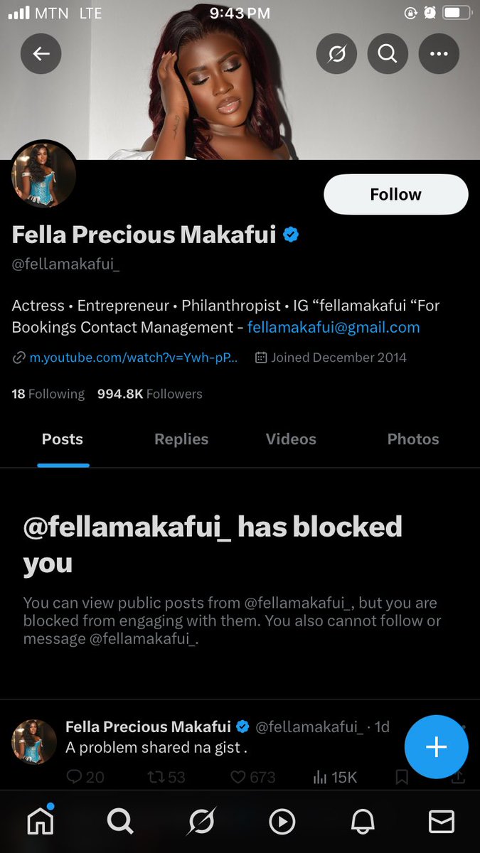 PazyUzi's tweet photo. I love her acting but she blocked me on x @fellamakafui_ #Serwaa https://t.co/vbmiLxBump